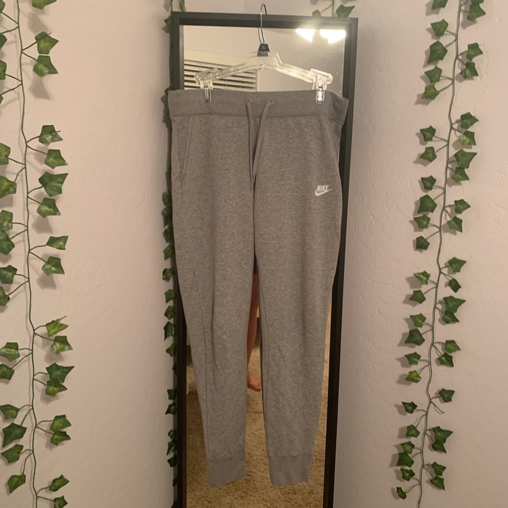 nike grey sweatpants !!